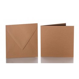 Briefumschlge 155x155 mm feuchtklebend mit Faltkarten