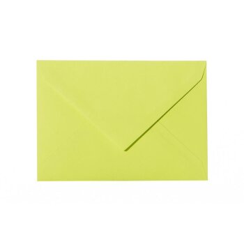Envelopes 5,51 x 7,48 in in apple green with a triangular...
