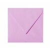 Sobres cuadrados de 150x150 mm, 15x15 cm en color lila con solapa triangular