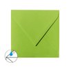 Enveloppes carrées 130x130 vert gazon avec rabat triangulaire