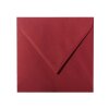 Quadratische Briefumschläge 150x150 mm, 15x15 cm in Bordeaux mit Dreieckslasche