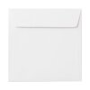 Square envelopes 6,69 x 6,69 in in white with adhesive strips
