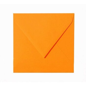 Quadratische Umschläge 130x130 mm Leuchtorange/Mandarine...