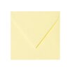 Square envelopes 5,91 x 5,91 in in soft yellow with a triangular flap