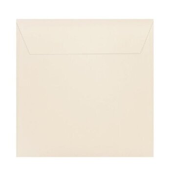 Briefumschläge quadratisch 22x22 cm Zart Creme haftklebend