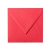 Square envelopes 6,69 x 6,69 in in wine red with a triangular flap