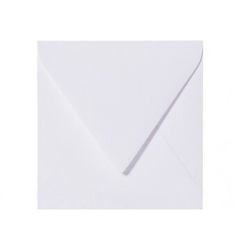 Enveloppes 155x155 mm en blanc polaire en 120 g / m2