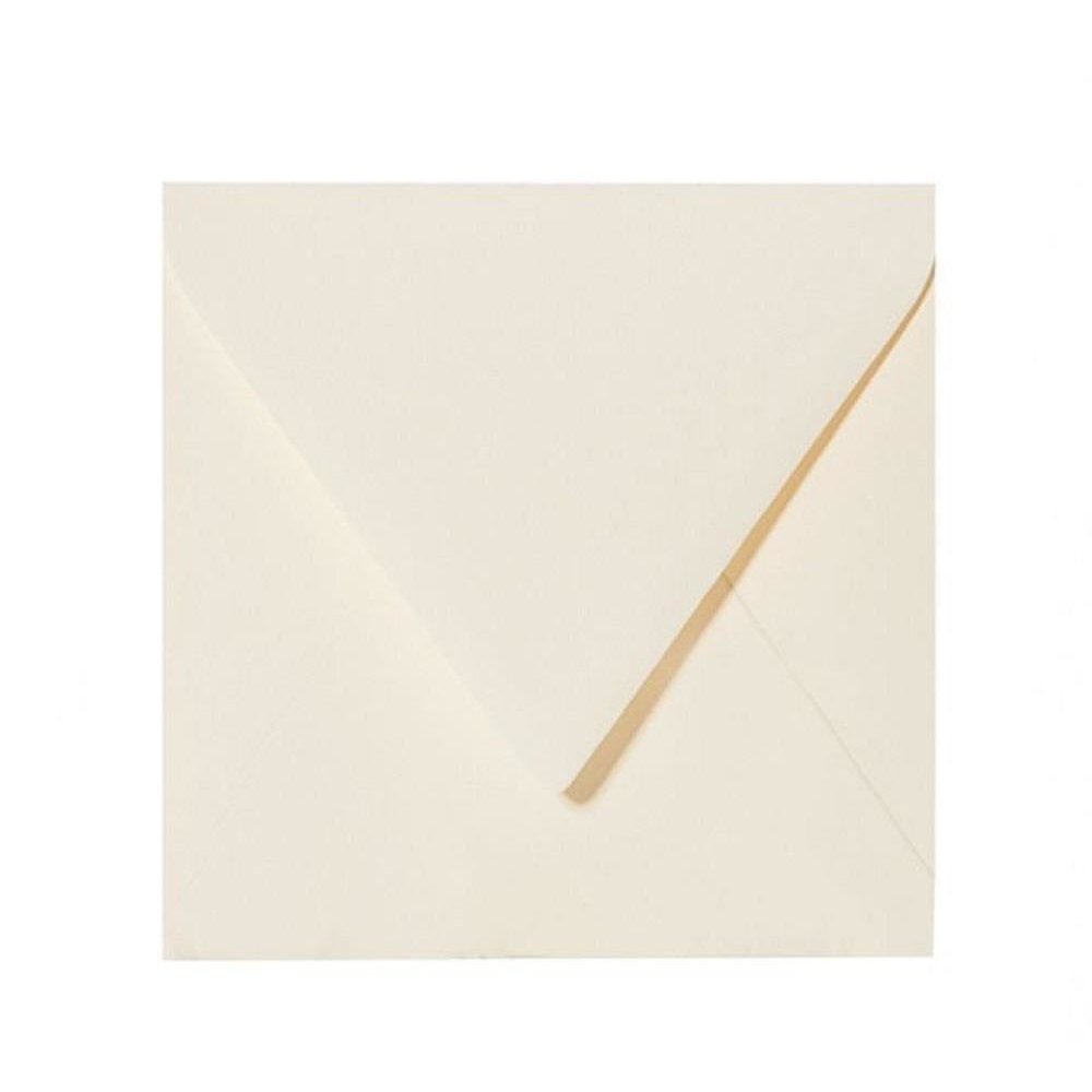Quadratische Briefumschläge 160x160 mm Zartcreme, 0,35 €