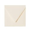 Square envelopes 6,29 x 6,29 in delicate cream with a triangular flap