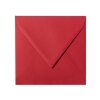 Buste quadrate 140x140 mm rosa rossa con patta triangolare