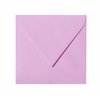 Square envelopes 5,51 x 5,51 in lilac with triangular flap