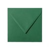 Buste quadrate 140x140 mm verde abete con aletta triangolare
