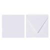 Square envelopes 5,12 x 5,12 in white with triangular flap