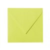 Square envelopes 5,12 x 5,12 in apple green with triangular flap