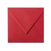 Square envelopes 5,12 x 5,12 in rose red with triangular flap