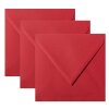 Enveloppes carrées 160x160 mm rose rouge avec rabat triangulaire