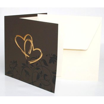 exclusive square wedding cards comes as a set