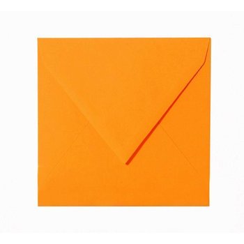 Square envelopes 4,92 x 4,92 in bright orange with...