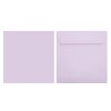 Square envelopes 6,69 x 6,69 in in lilac with adhesive strips