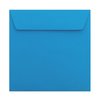 Quadratische Briefumschläge 170x170 mm in Intensivblau mit Haftstreifen
