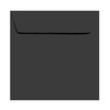 Enveloppes carrées 170x170 mm en noir avec bandes adhésives
