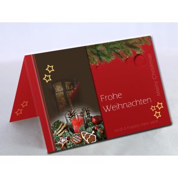 Christmas place cards with a high-quality design 85x112 mm