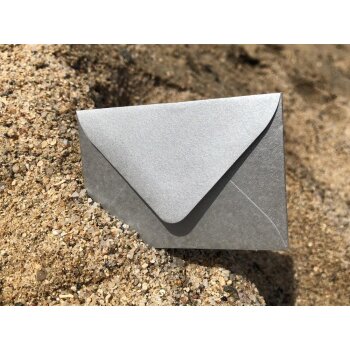 Mini envelopes 2,05 x 2,79 in, 120 g / m² silver