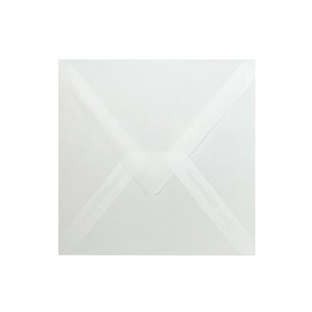 Square envelopes 3,94 x 3,94 in - transparent wet adhesive