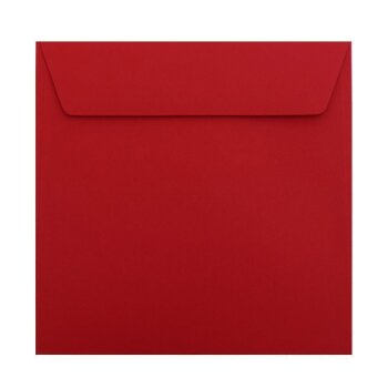 Briefumschläge quadratisch 22x22 cm Rosen Rot...