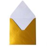 Square envelopes 4,33 x 4,33 in - gold wet glue