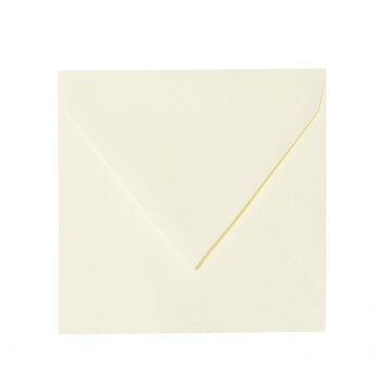 Square envelopes 4,33 x 4,33 in light yellow with...
