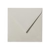 Sobres cuadrados 110x110 mm gris con solapa triangular
