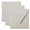 Enveloppes carrées 110x110 mm gris avec rabat triangulaire
