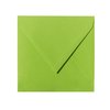 Square envelopes 4,33 x 4,33 in grass green with triangular flap
