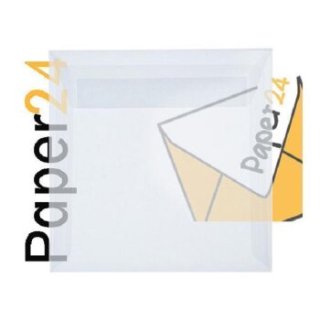 Square envelopes 7,28 x 7,28 in in transparent with...