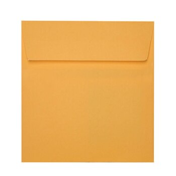 square envelopes 7,28 x 7,28 in bright orange...