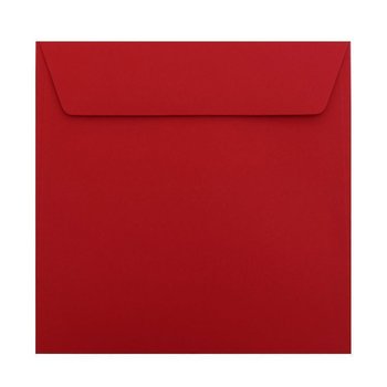 Quadratische Briefumschläge 185x185 mm in Rosen Rot...