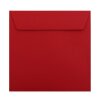 Square envelopes 7,28 x 7,28 in in rose red with adhesive strips