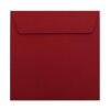 Square envelopes 7,28 x 7,28 in in Bordeaux with adhesive strips