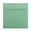 Square envelopes 7,28 x 7,28 in in light green (mint) with adhesive strips