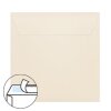 Enveloppes carrées 185x185 mm en crème délicate avec bandes adhésives