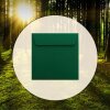 Envelopes square 8,66 x 8,66 in in fir green with pressure sensitive adhesive