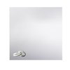 Buste premium 155x155 mm in fedi nuziali argento in bianco polare con fodera in 120 g / mq