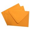 Mini sobre 60 x 90 mm en color naranja brillante con solapa triangular