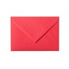 Mini enveloppe 60 x 90 mm en rose rouge avec rabat triangulaire # 11