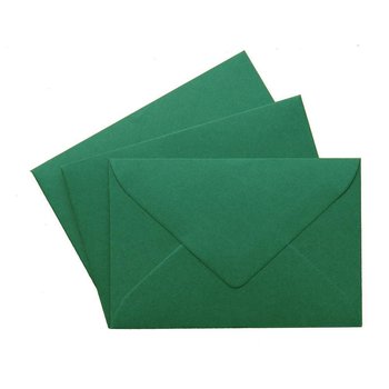 Mini Briefumschlag 60 x 90 mm in Tannengrün mit...