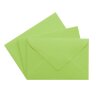 Mini enveloppe 60 x 90 mm en vert gazon avec rabat triangulaire