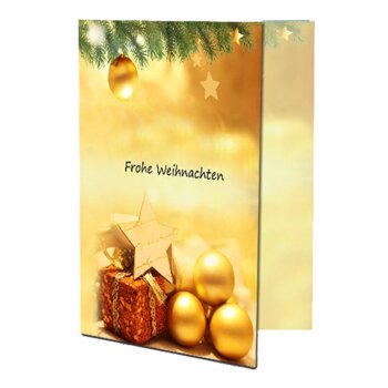 Weihnachtskarte 10x15 cm mit Text inkl. Umschlag C6 #21