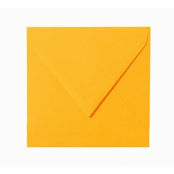 25 enveloppes 110 x 110 mm 120 g / m2 - orange vif
