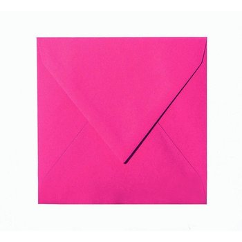 25 enveloppes 110 x 110 mm 120 g / m2 - rose intense